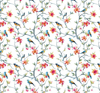 Blackout roller blind Birds on the twigs