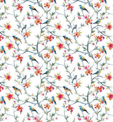 Blackout roller blind Birds on the twigs
