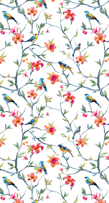 Blackout roller blind Birds on the twigs