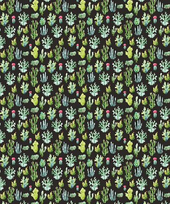 Fabric roller blind for window Cacti