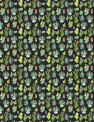 Fabric roller blind for window Cacti