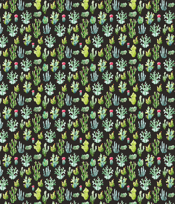 Fabric roller blind for window Cacti