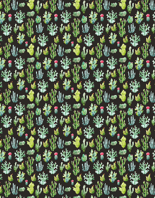 Fabric roller blind for window Cacti