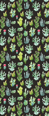 Fabric roller blind for window Cacti