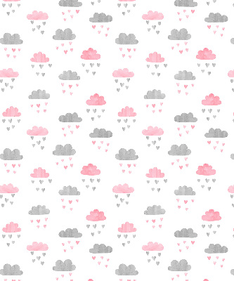 Blackout roller blind for window Pink and gray clouds