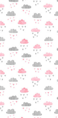 Blackout roller blind for window Pink and gray clouds