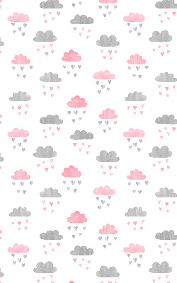 Blackout roller blind for window Pink and gray clouds