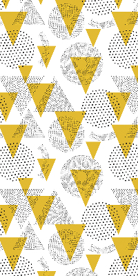 Blackout roller blind Triangles and circles made of dots