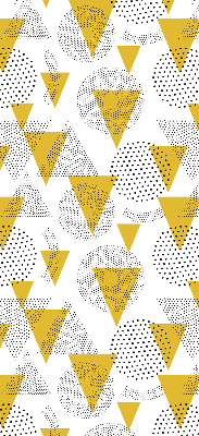 Blackout roller blind Triangles and circles made of dots