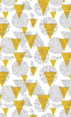 Blackout roller blind Triangles and circles made of dots