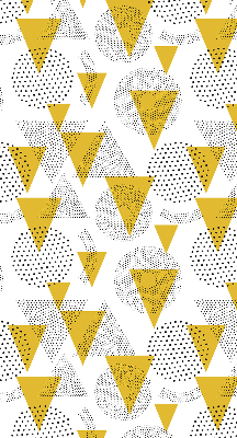 Blackout roller blind Triangles and circles made of dots