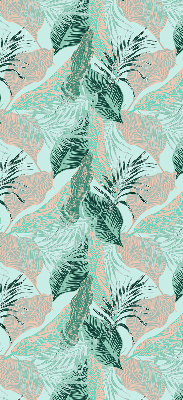 Fabric roller blind for window Tropical leaves