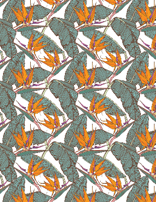Blackout roller blind Green leaves