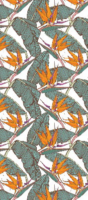 Blackout roller blind Green leaves