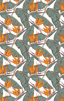 Blackout roller blind Green leaves