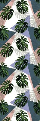 Blackout roller blind for window The leaves of the plant