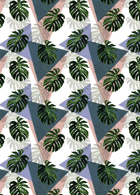 Blackout roller blind for window The leaves of the plant