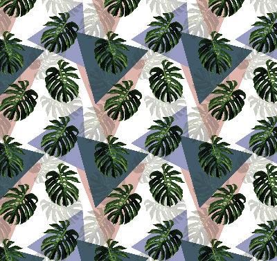 Blackout roller blind for window The leaves of the plant