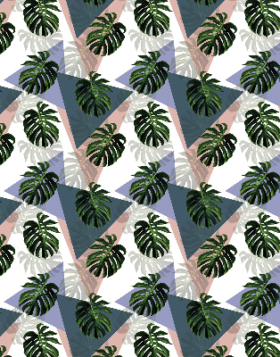 Blackout roller blind for window The leaves of the plant