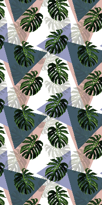 Blackout roller blind for window The leaves of the plant