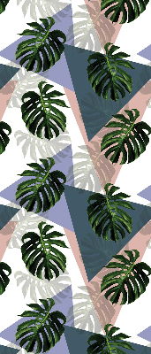 Blackout roller blind for window The leaves of the plant