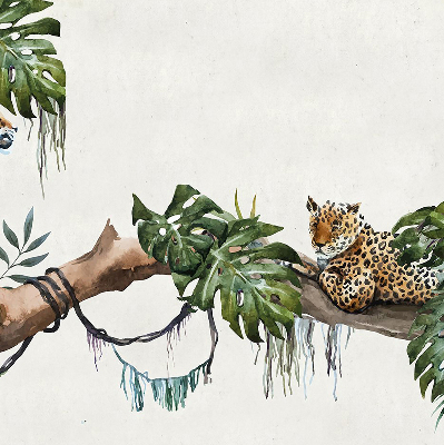 Blackout roller blind Cheetahs on a branch