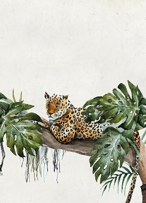 Blackout roller blind Cheetahs on a branch