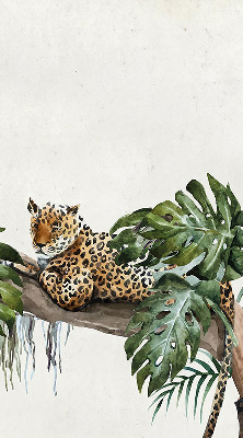 Blackout roller blind Cheetahs on a branch