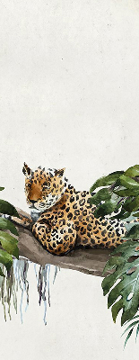 Blackout roller blind Cheetahs on a branch