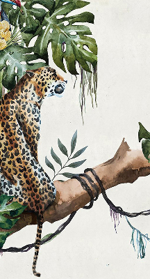Blackout roller blind Cheetahs on a branch