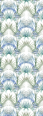 Fabric roller blind for window Colorful leaves