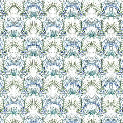 Fabric roller blind for window Colorful leaves