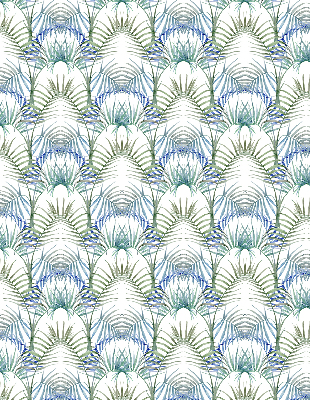 Fabric roller blind for window Colorful leaves