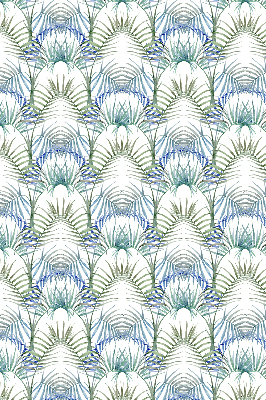 Fabric roller blind for window Colorful leaves