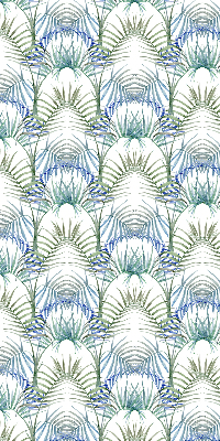 Fabric roller blind for window Colorful leaves