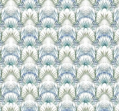 Fabric roller blind for window Colorful leaves