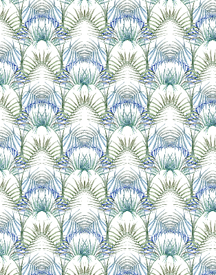 Fabric roller blind for window Colorful leaves