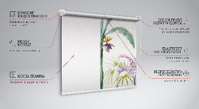 Blackout roller blind Exotic nature