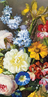 Blackout roller blind A bouquet of flowers
