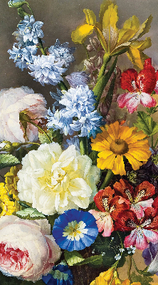 Blackout roller blind A bouquet of flowers