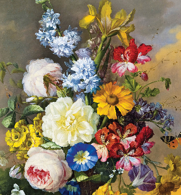 Blackout roller blind A bouquet of flowers