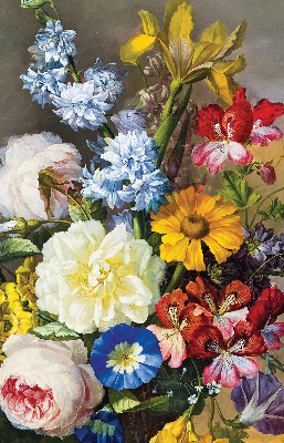 Blackout roller blind A bouquet of flowers