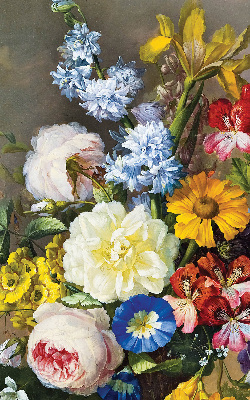 Blackout roller blind A bouquet of flowers