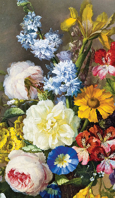 Blackout roller blind A bouquet of flowers