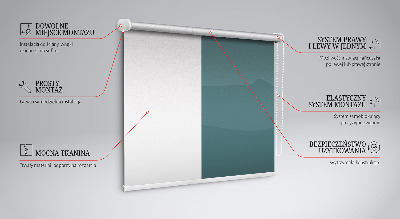 Fabric roller blind for window Mountains