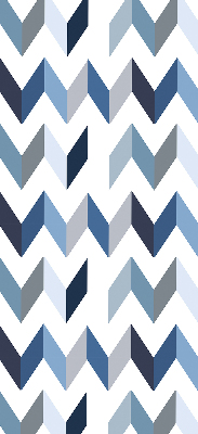 Blackout roller blind Blue herringbone