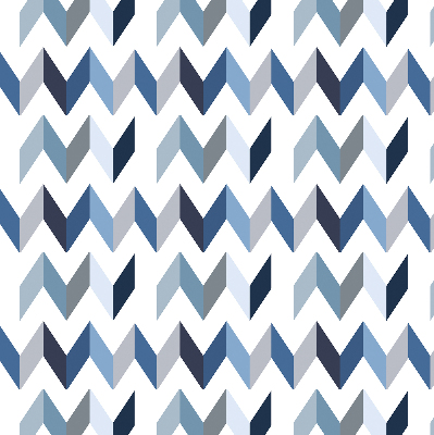 Blackout roller blind Blue herringbone