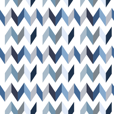Blackout roller blind Blue herringbone
