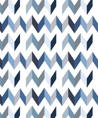 Blackout roller blind Blue herringbone