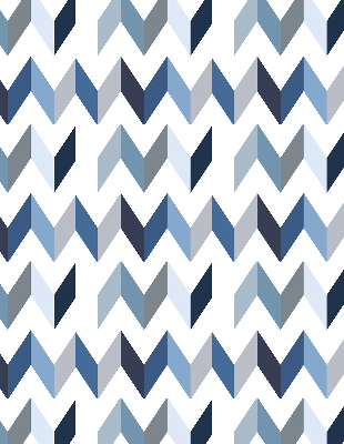 Blackout roller blind Blue herringbone